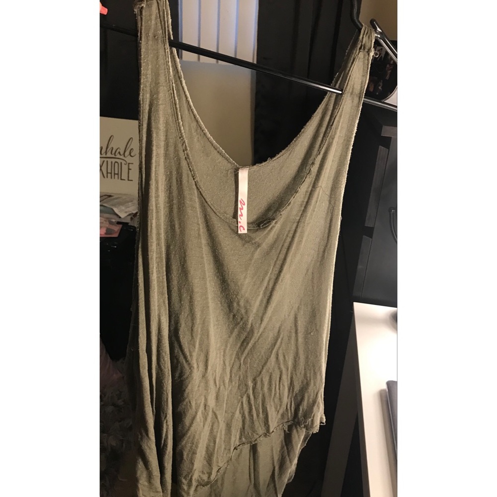 See-through loose tank top